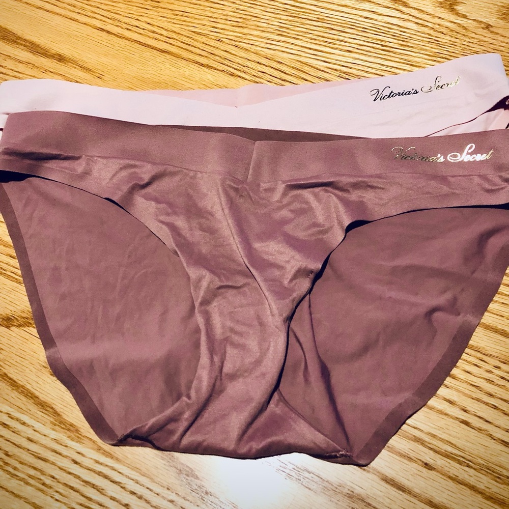2 Victoria Secret low bikini panties. Beautiful colors, microfiber! NWOT!